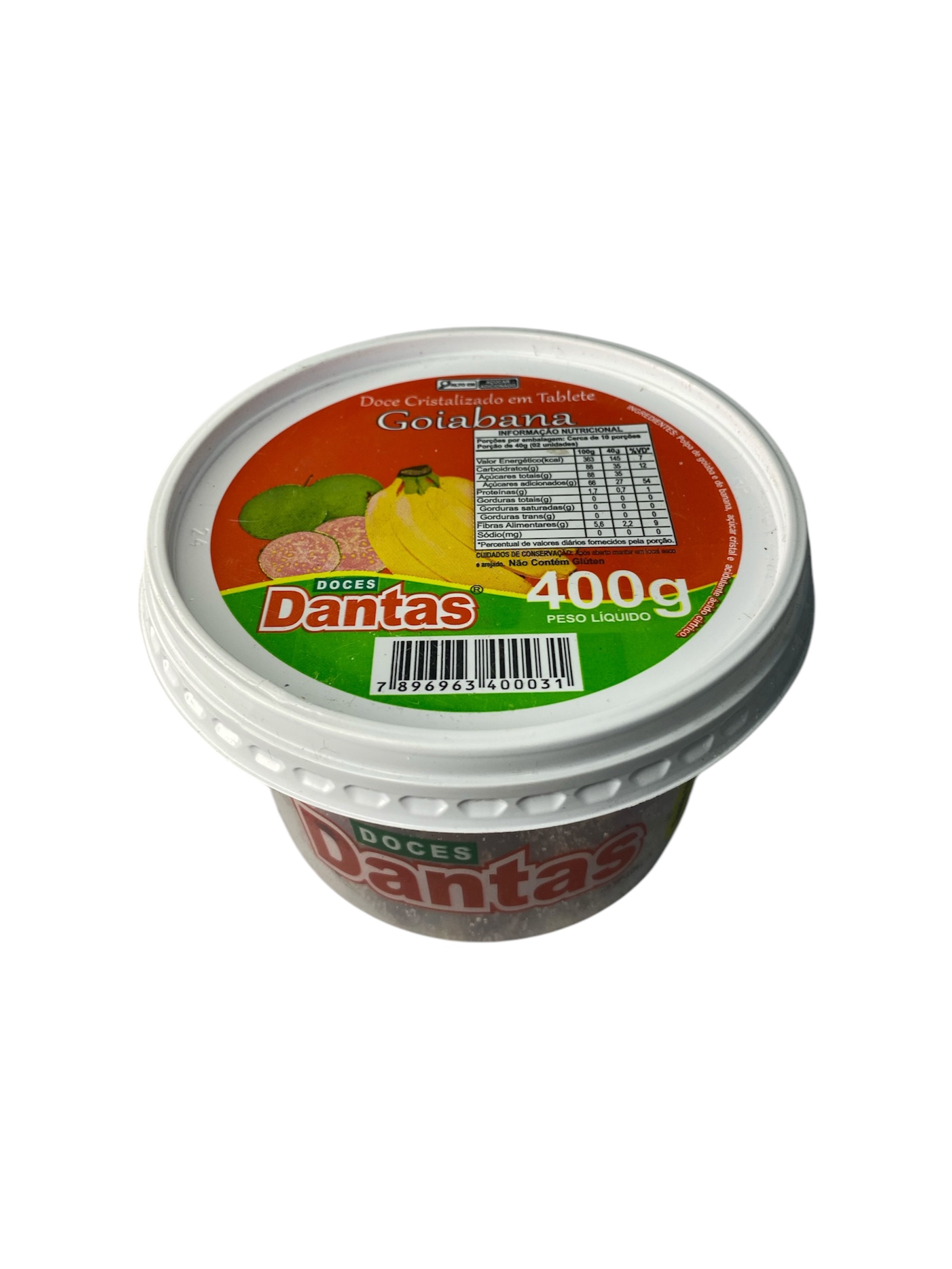 Doce Cristalizado em Tablete - Goiabana – 12x400g